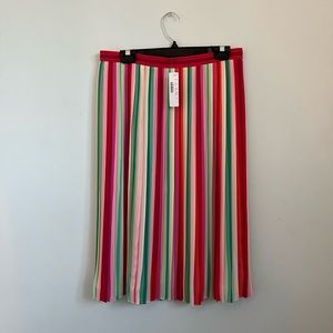 Brand NWT J. Crew Pleated Midi Skirt Size 8